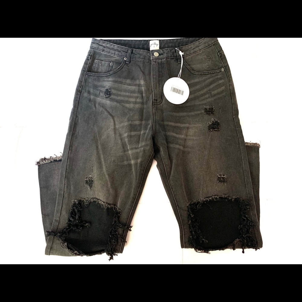 SOLD black distressed jeans